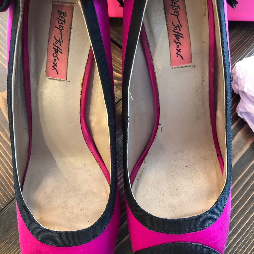 Betsey Johnson peep toe heels